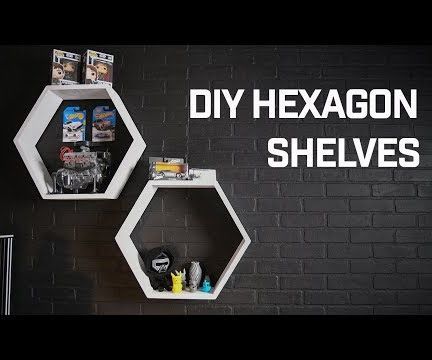 DIY Hexagon Display Shelves