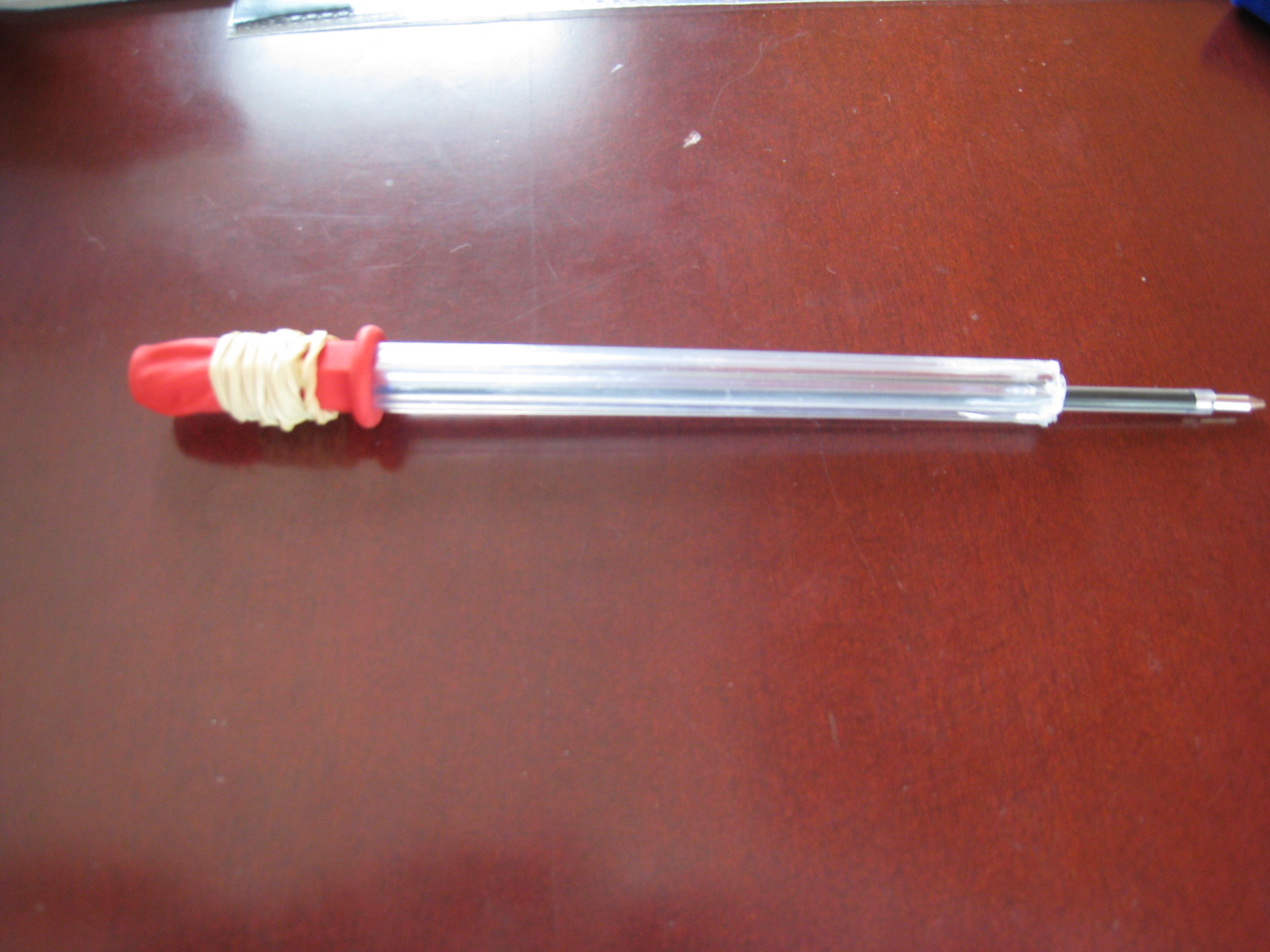 Balloon Powered Pen Gun