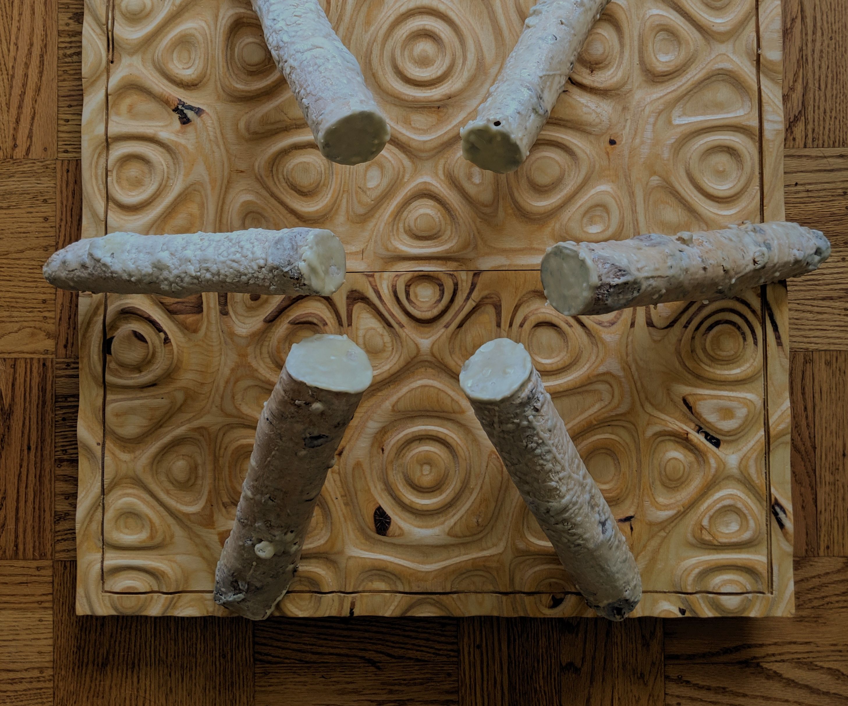 Living mushroom sculpture