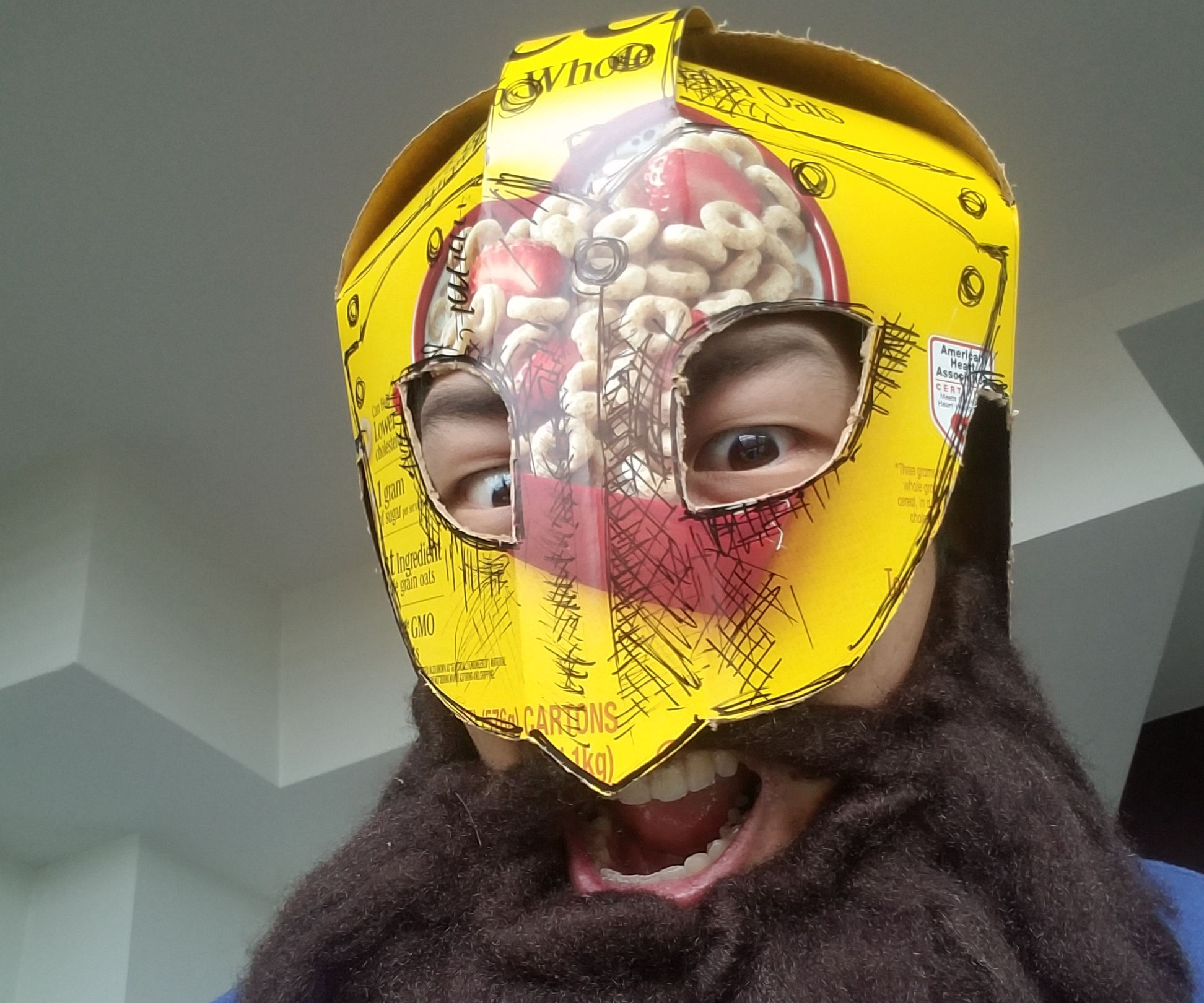 Super Simple Cereal Box Viking Helmet