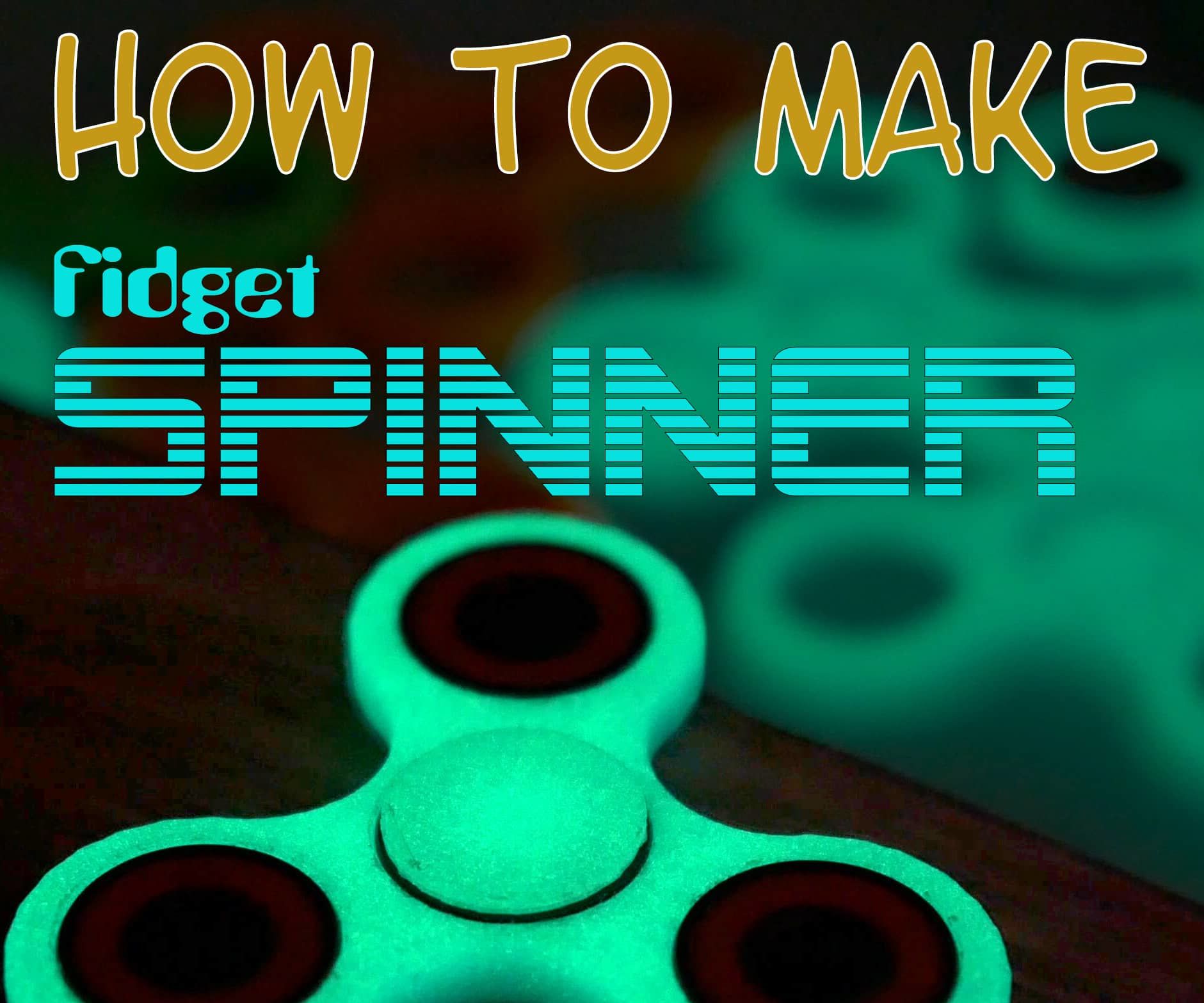 Fidget Spinner Glowing in the Dark