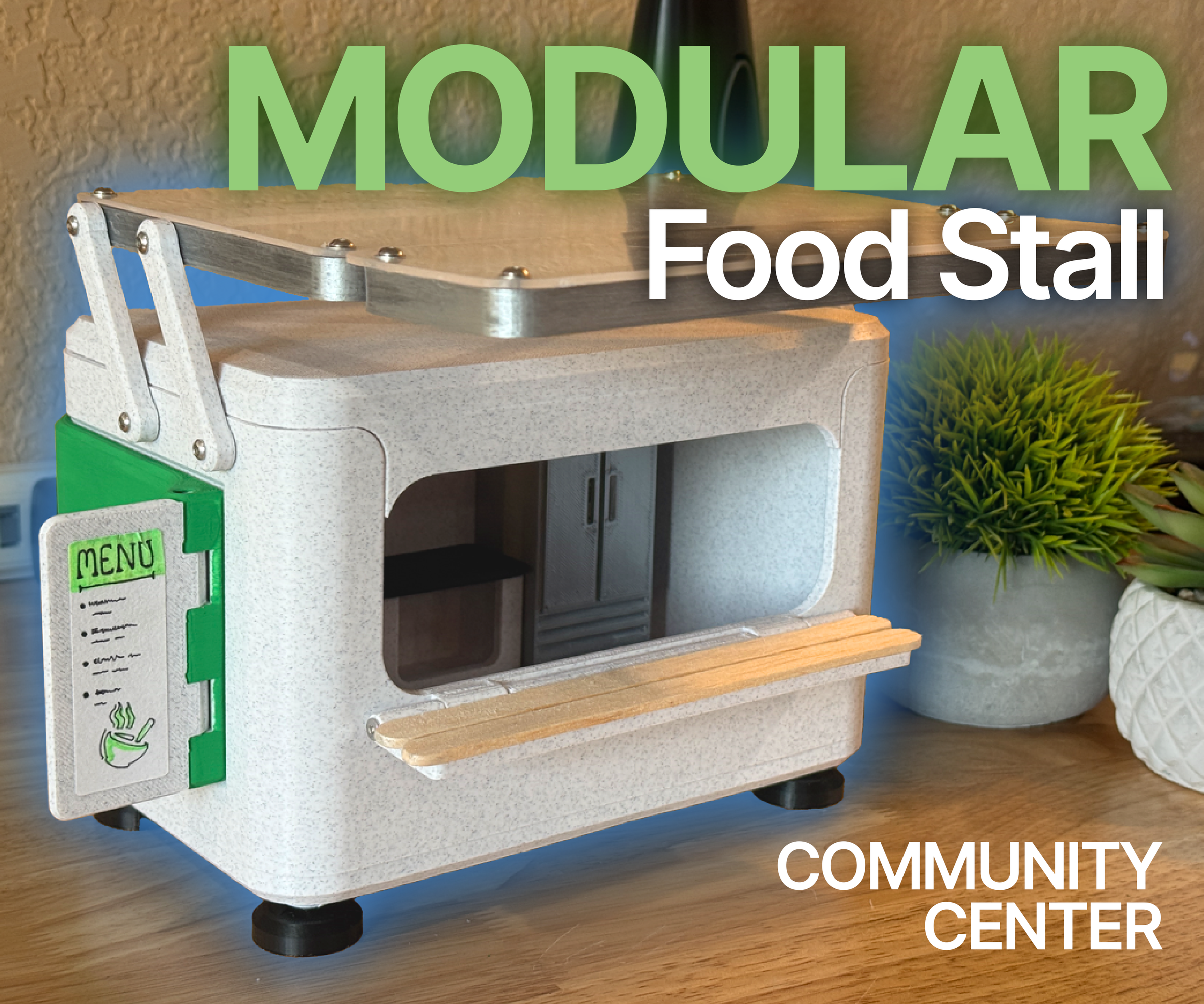 Modular Food Stall Community Center