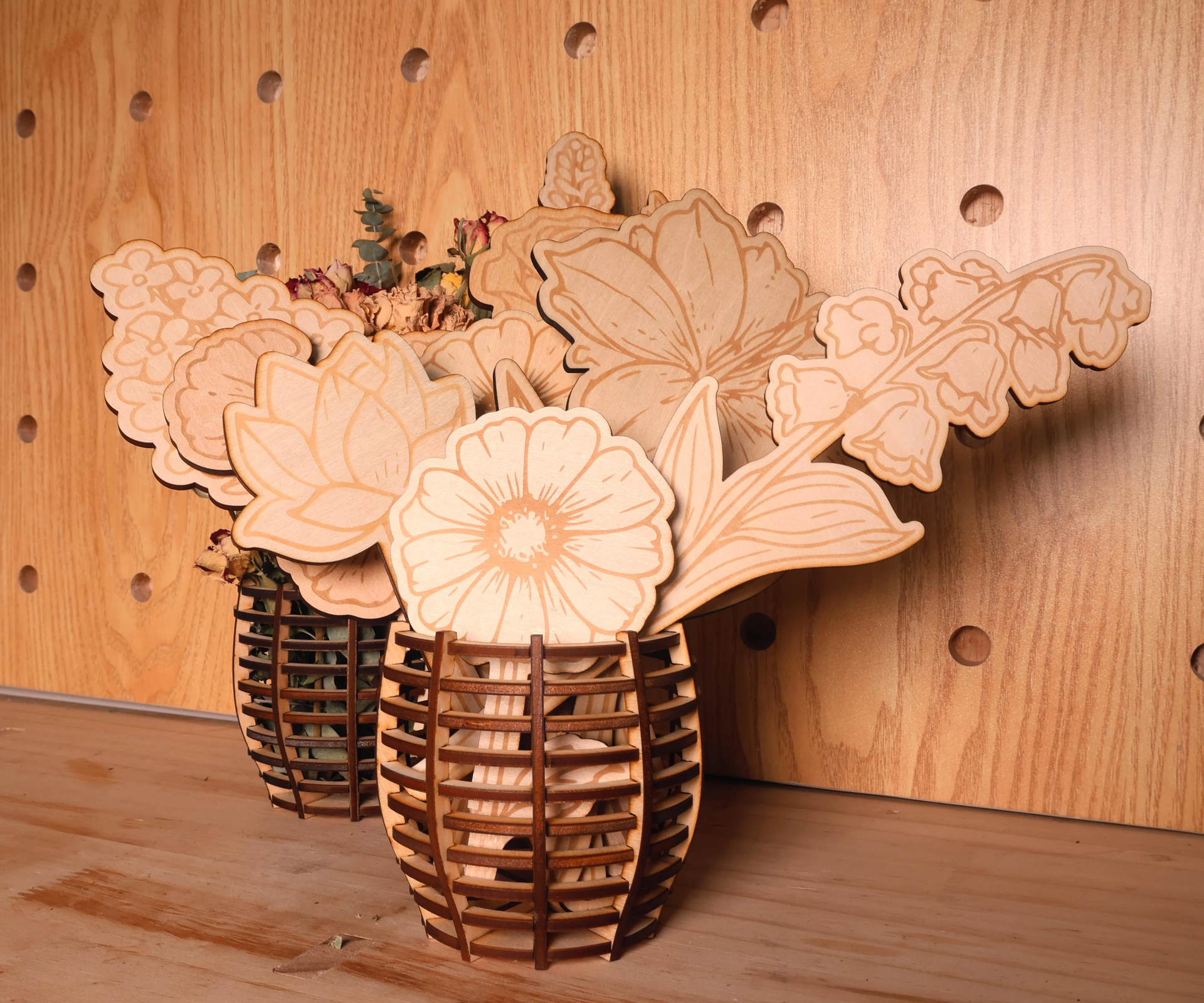 How to Laser Cut a Wooden Flower & Vase: Step by Step Tutorial