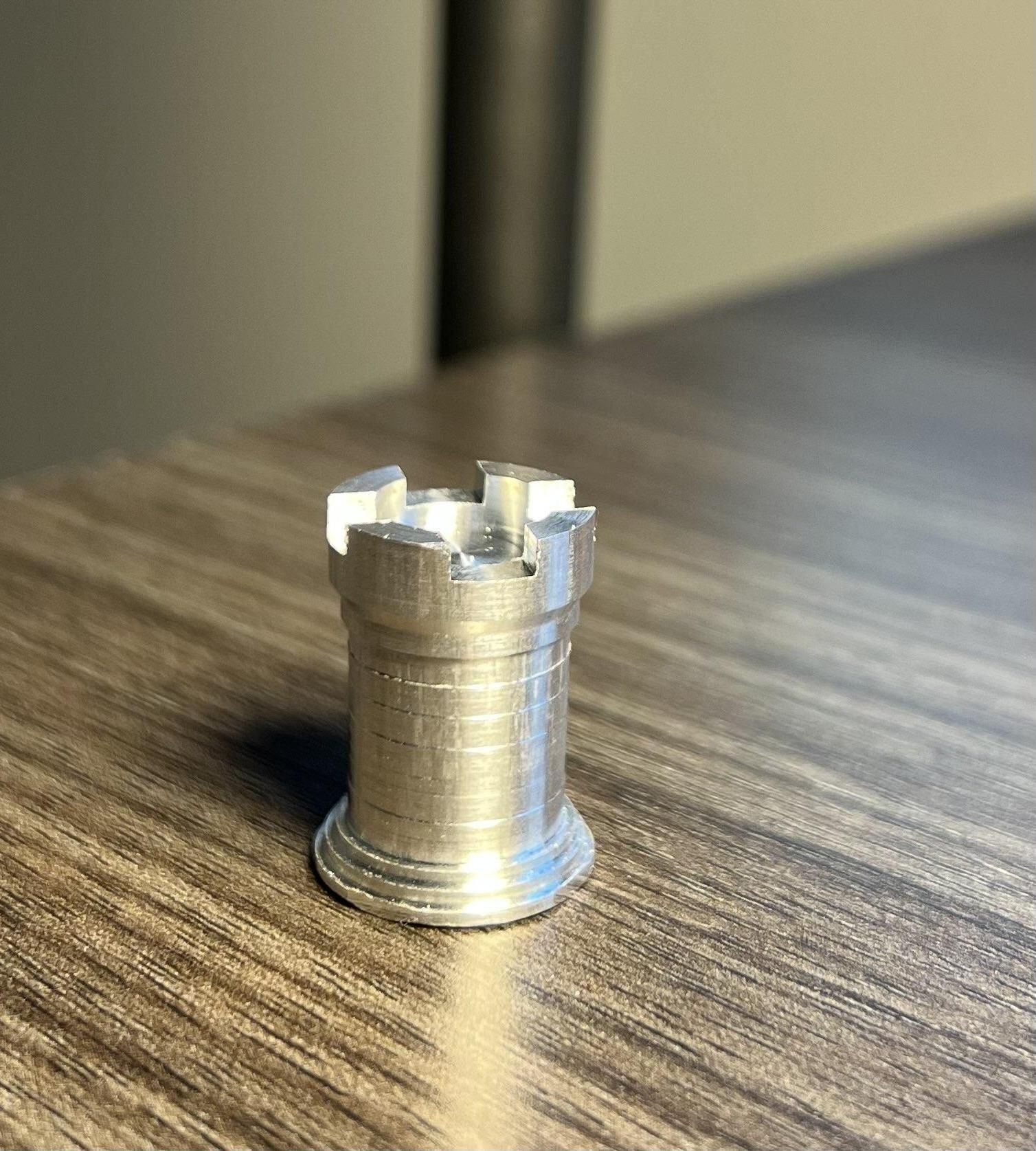 TIW - Aluminum Rook Chess Piece