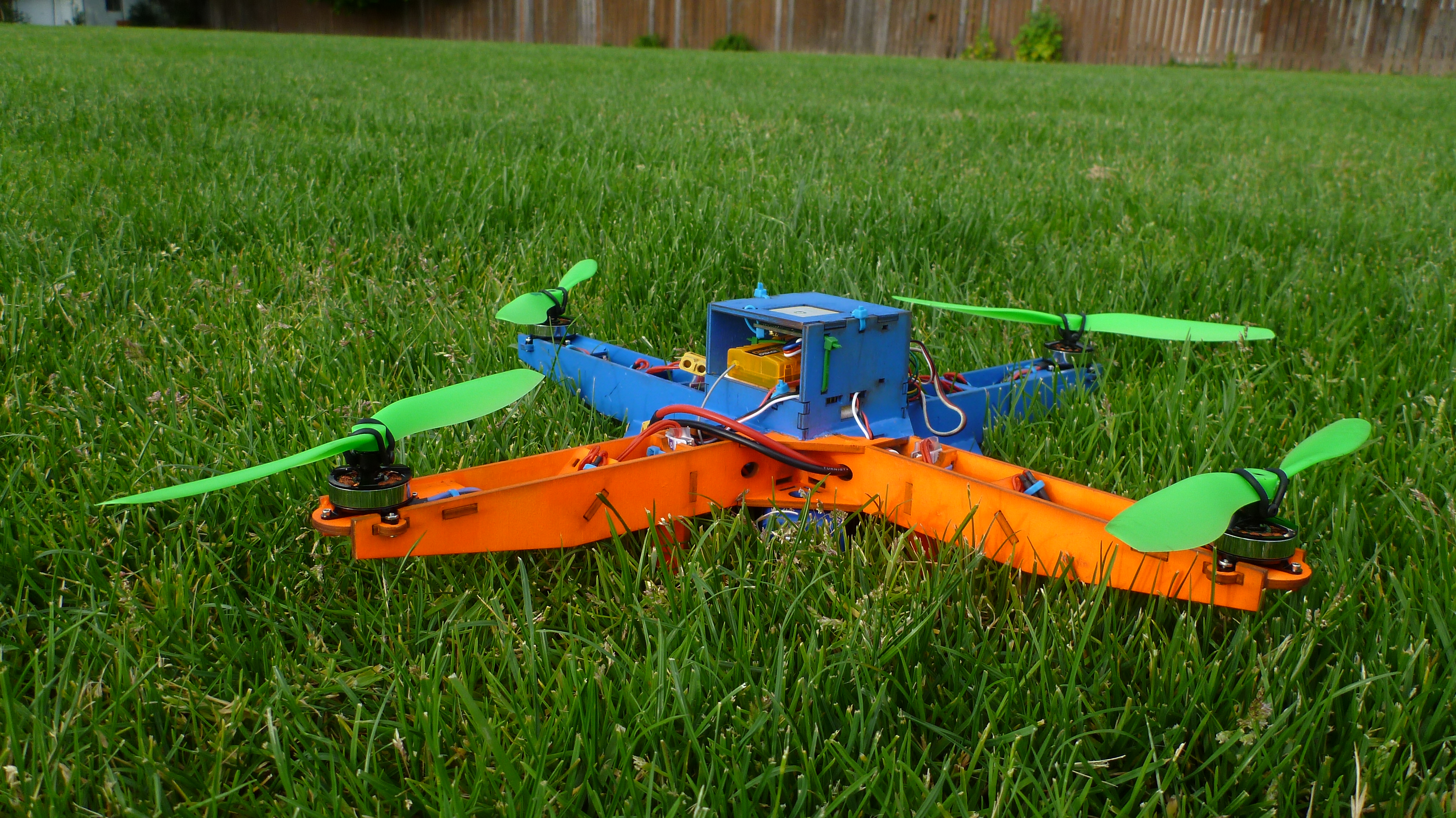 Laser Cut MultiWii Based Quadcopter