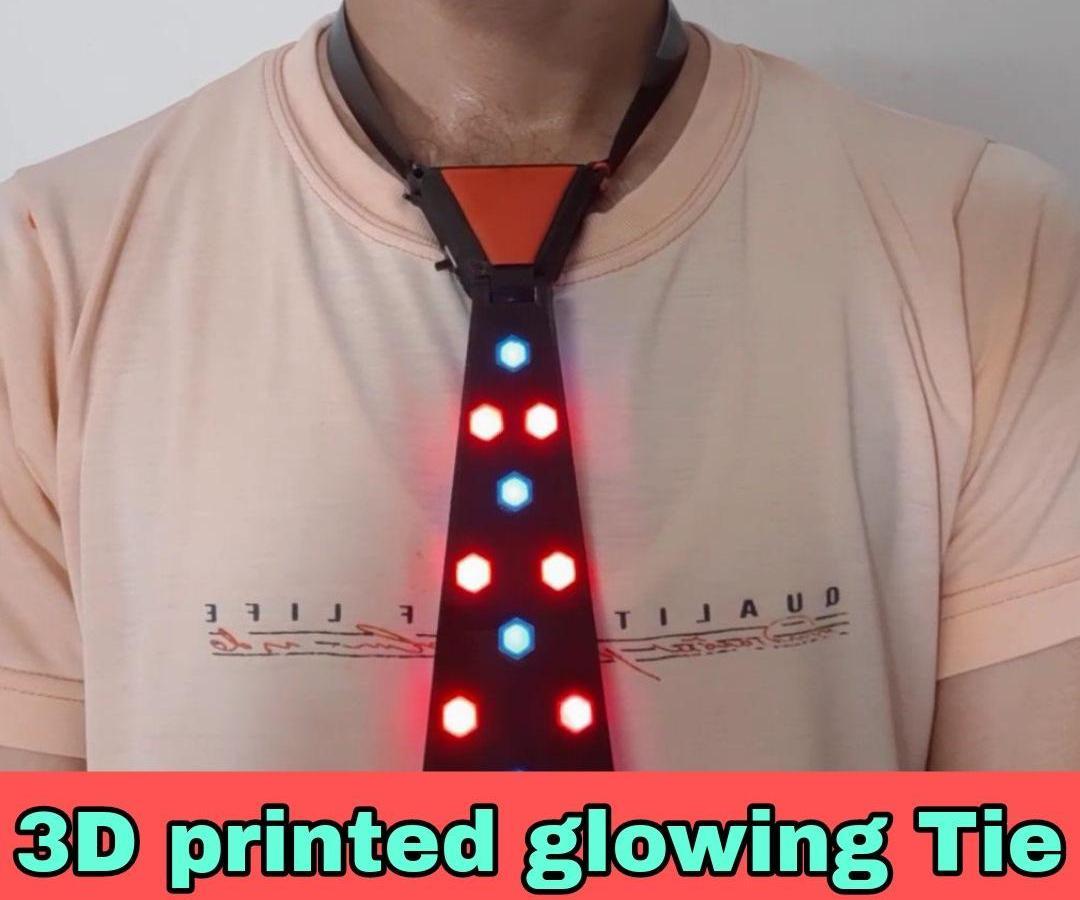 3D Printed Glowing Tie