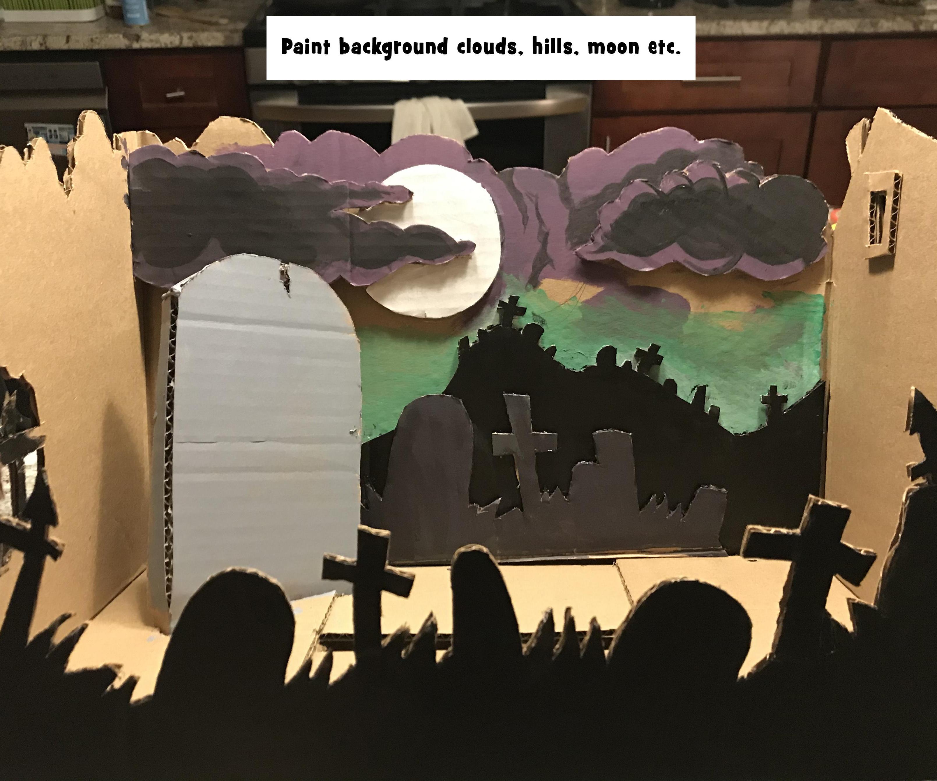 Spooky Graveyard Diorama