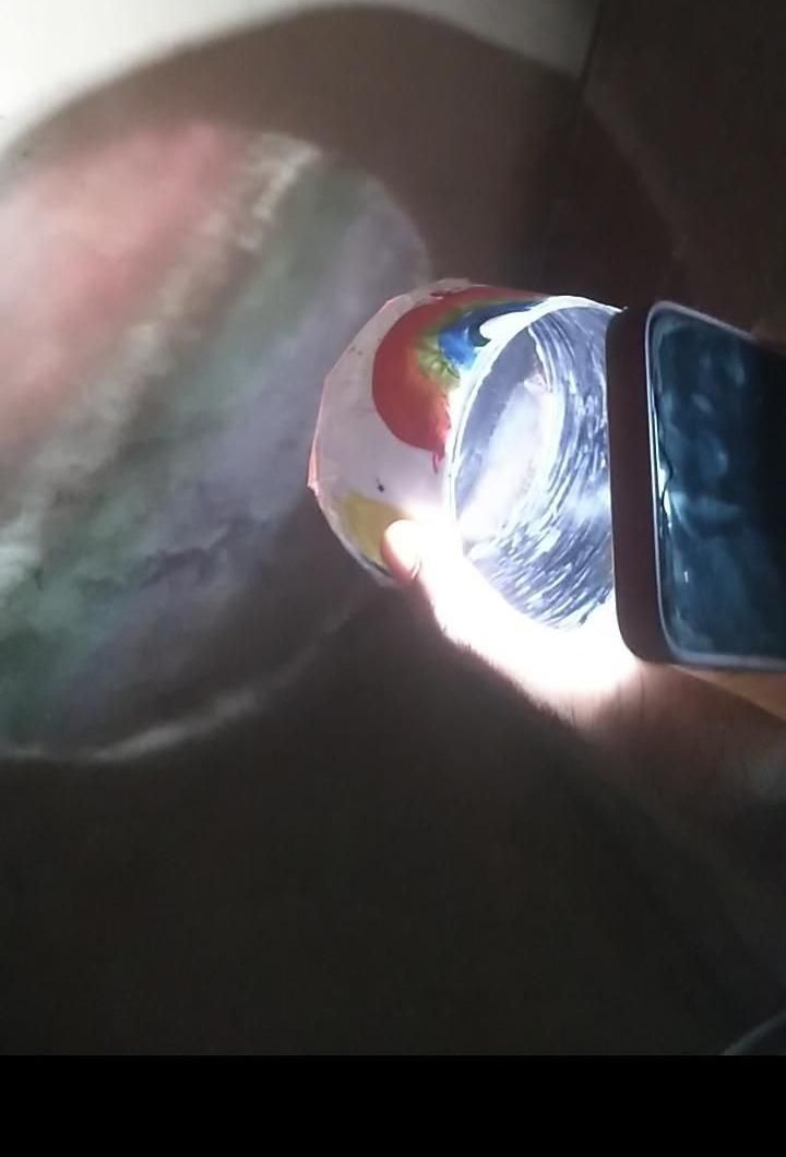 Rainbow in the Dark: Easy DIY Flashlight Projector