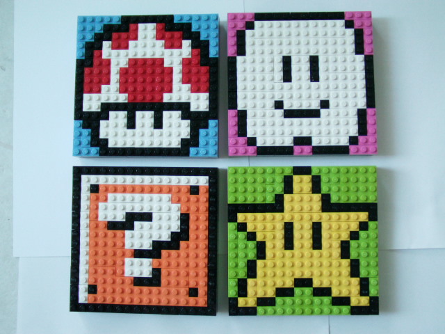 LEGO Mario Sprite Mosaics