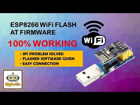 How to Flash or Program ESP8266 AT Firmware by using ESP8266 Flasher and Programmer, IOT Wifi module