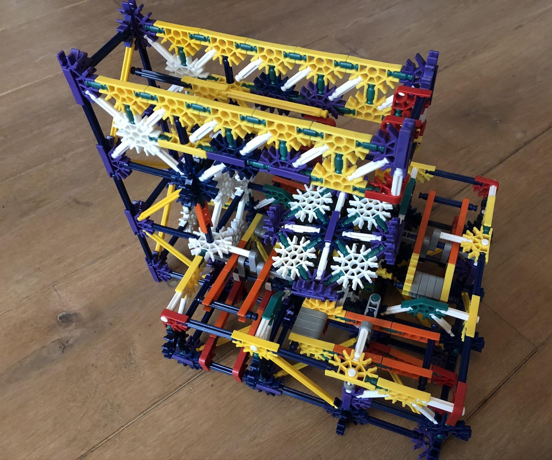 4-way Path Seperator for Knex Ball Machines