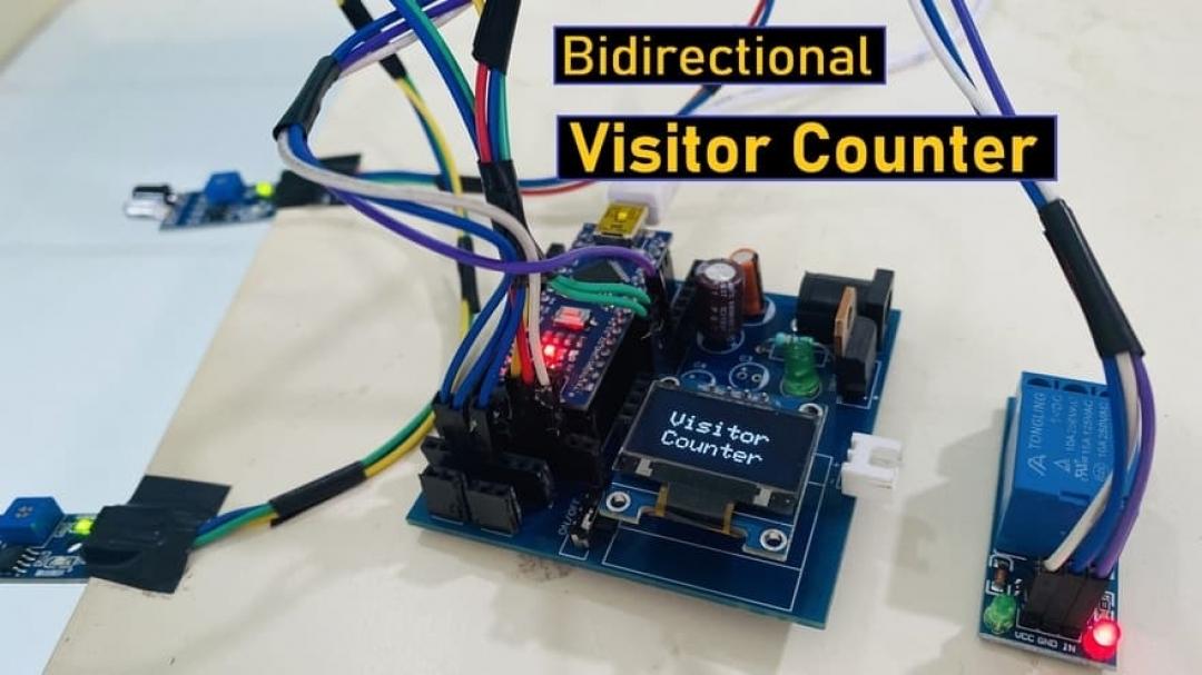 Arduino Bidirectional Visitor Counter