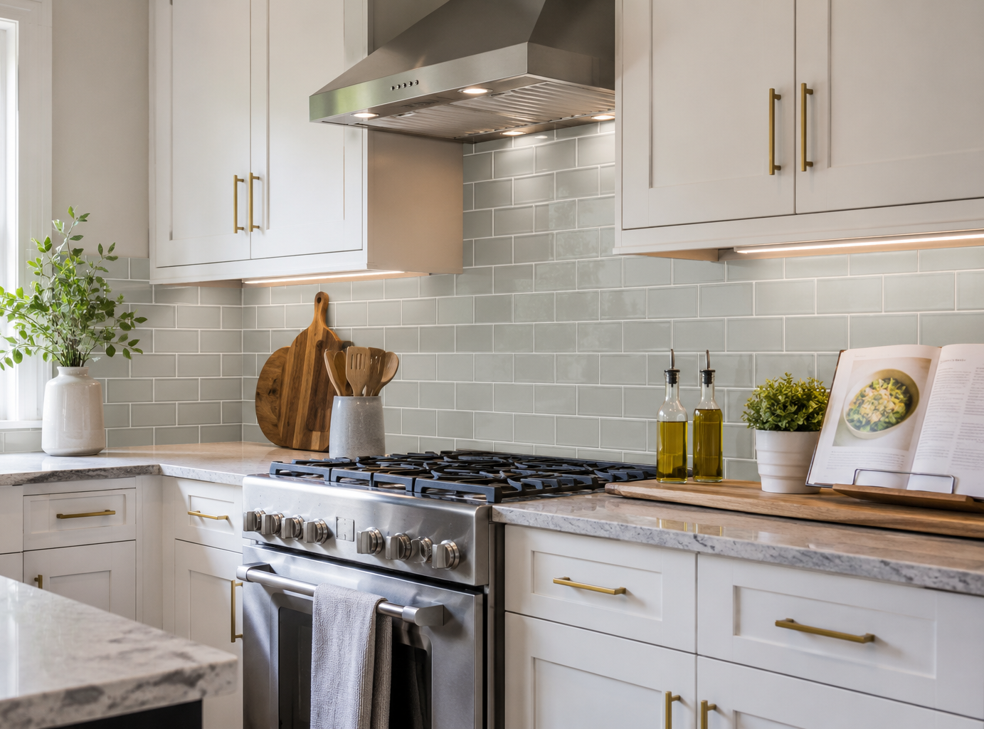 Budget-Friendly Kitchen Backsplash Makeover With Peel-and-Stick Tile
