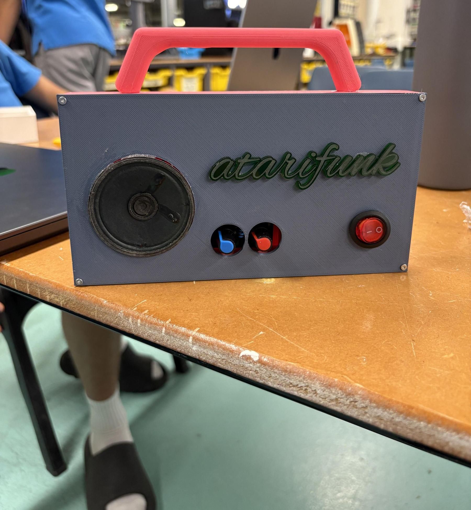 Atari Funk Console: Atari Punk Synth Console With Custom PCB & Boombox Enclosure