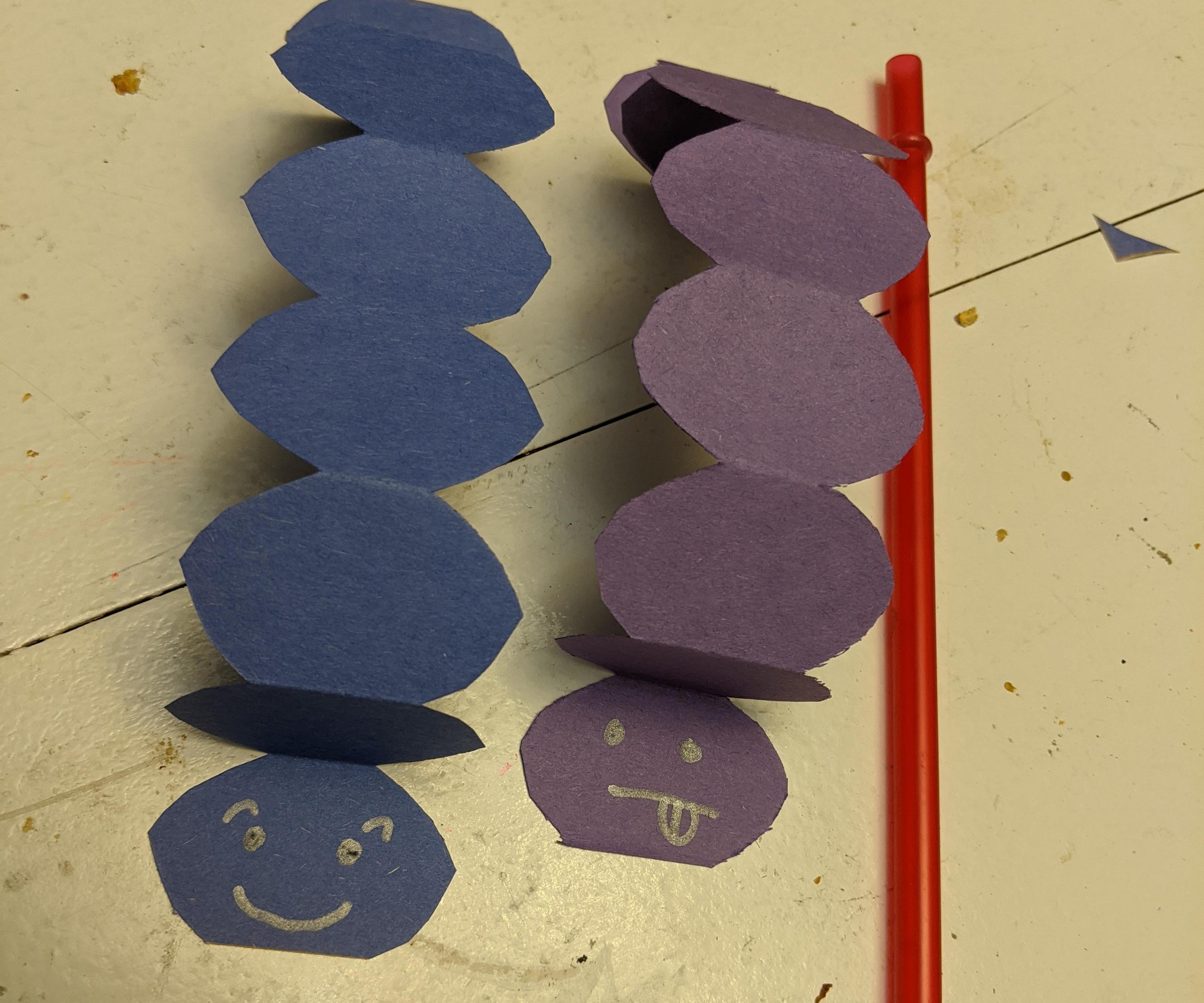 Paper Racing Caterpillars 