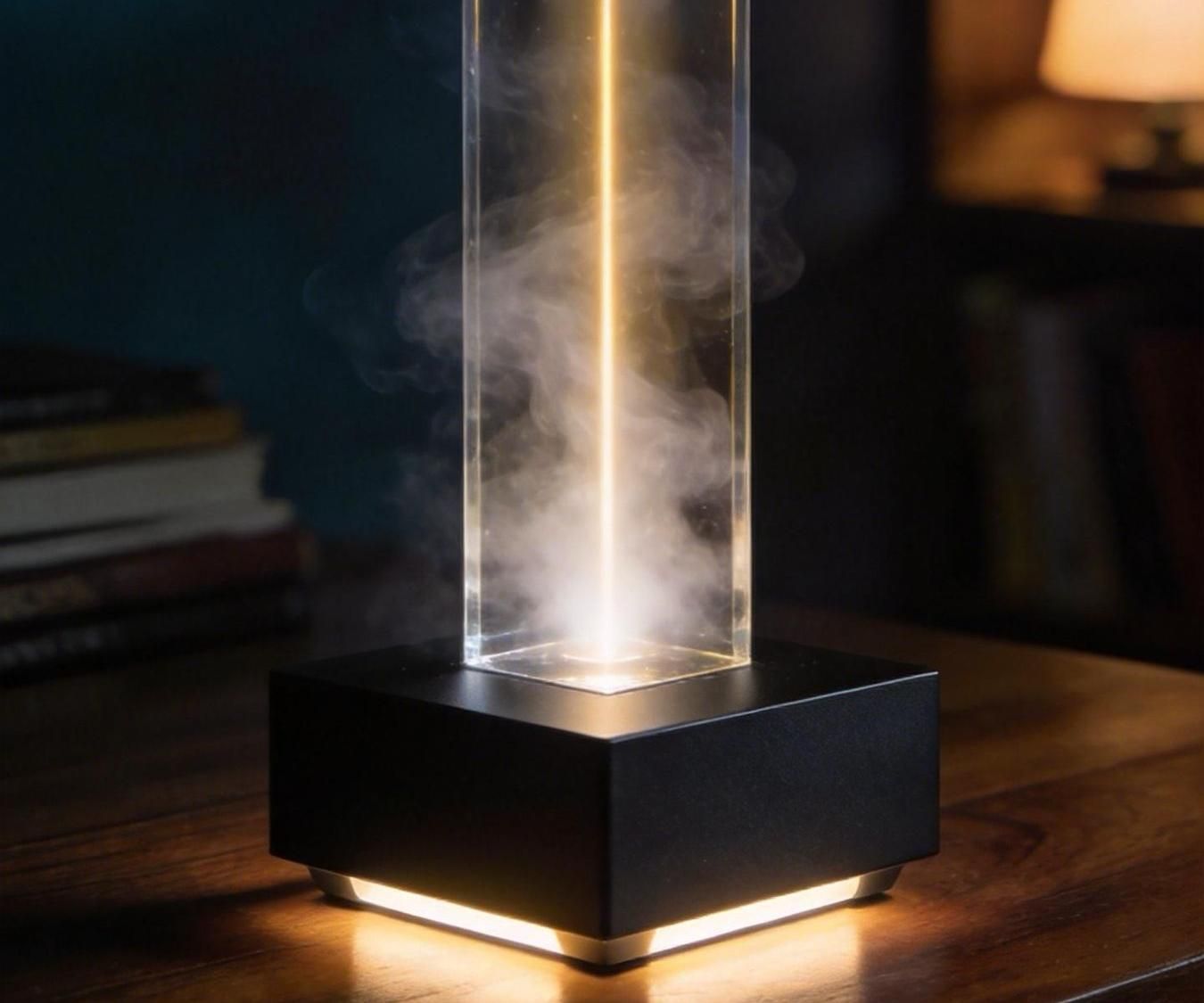 LUMEN BREATH — an Interactive Spatial Light Column Device Based on the Tyndall Effect