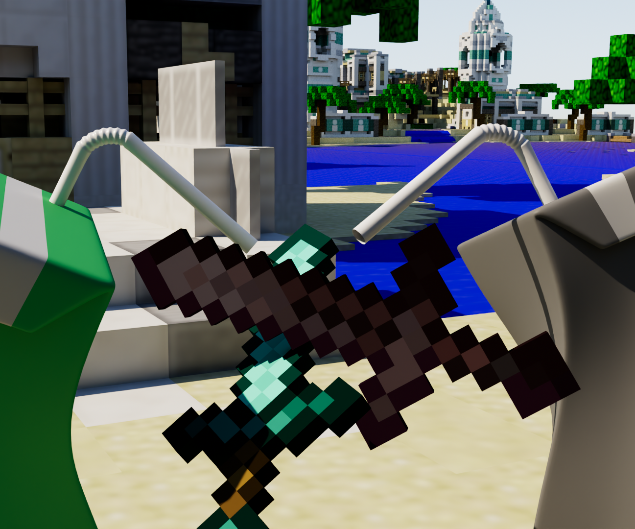 Minecraft PvP: Juiceboxes | Animation + Sound Effects