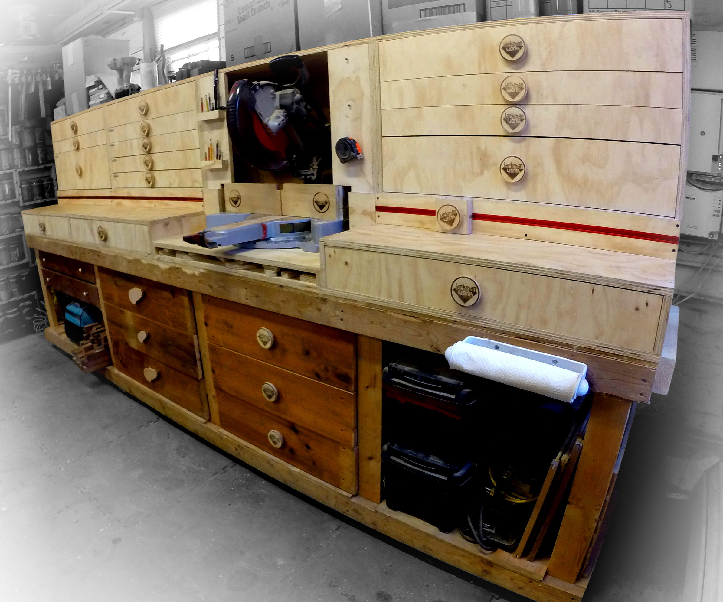 Modular Miter Saw Station - Ultimate Shop Storage