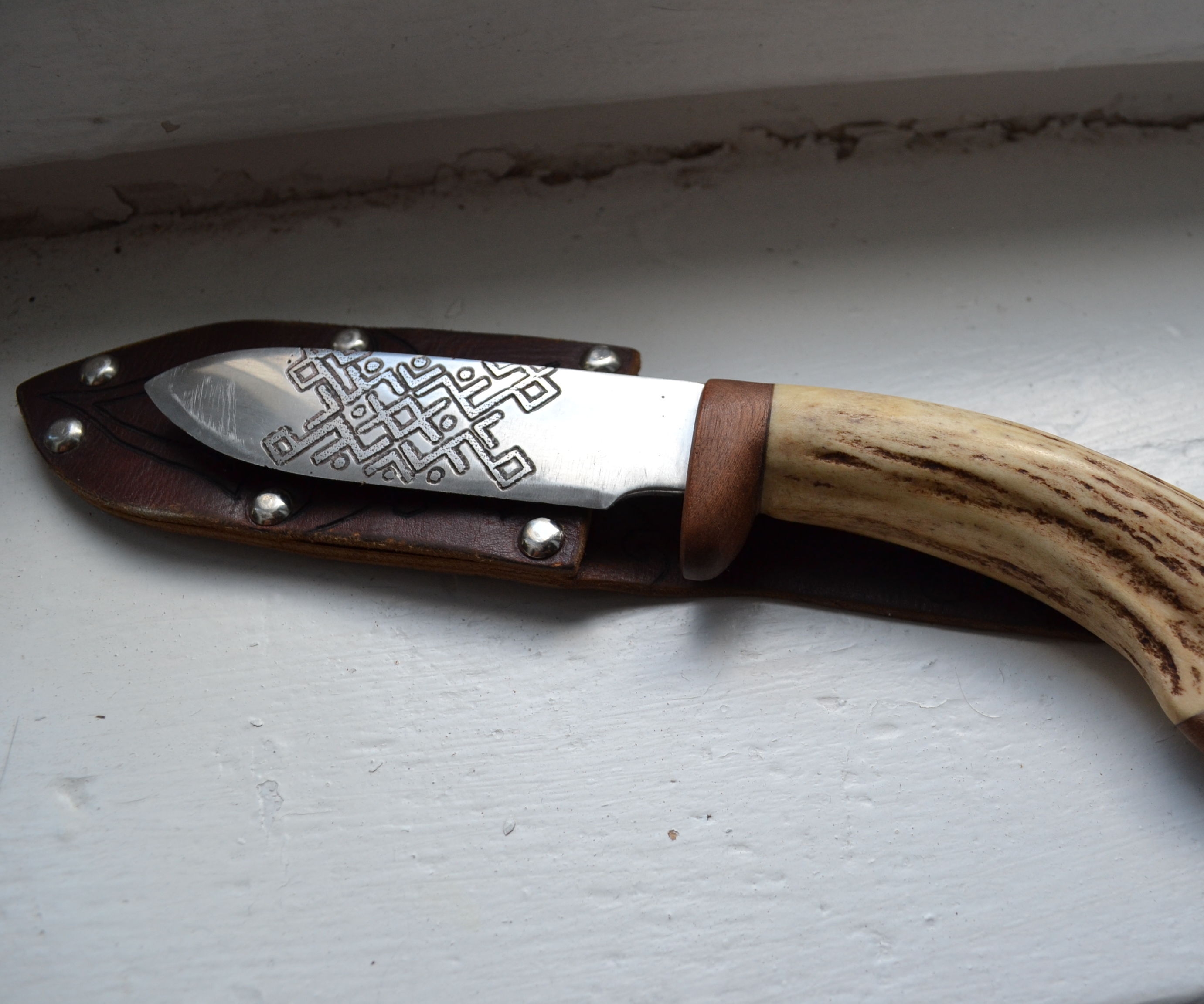 Handmade Knife and Leather Sheath