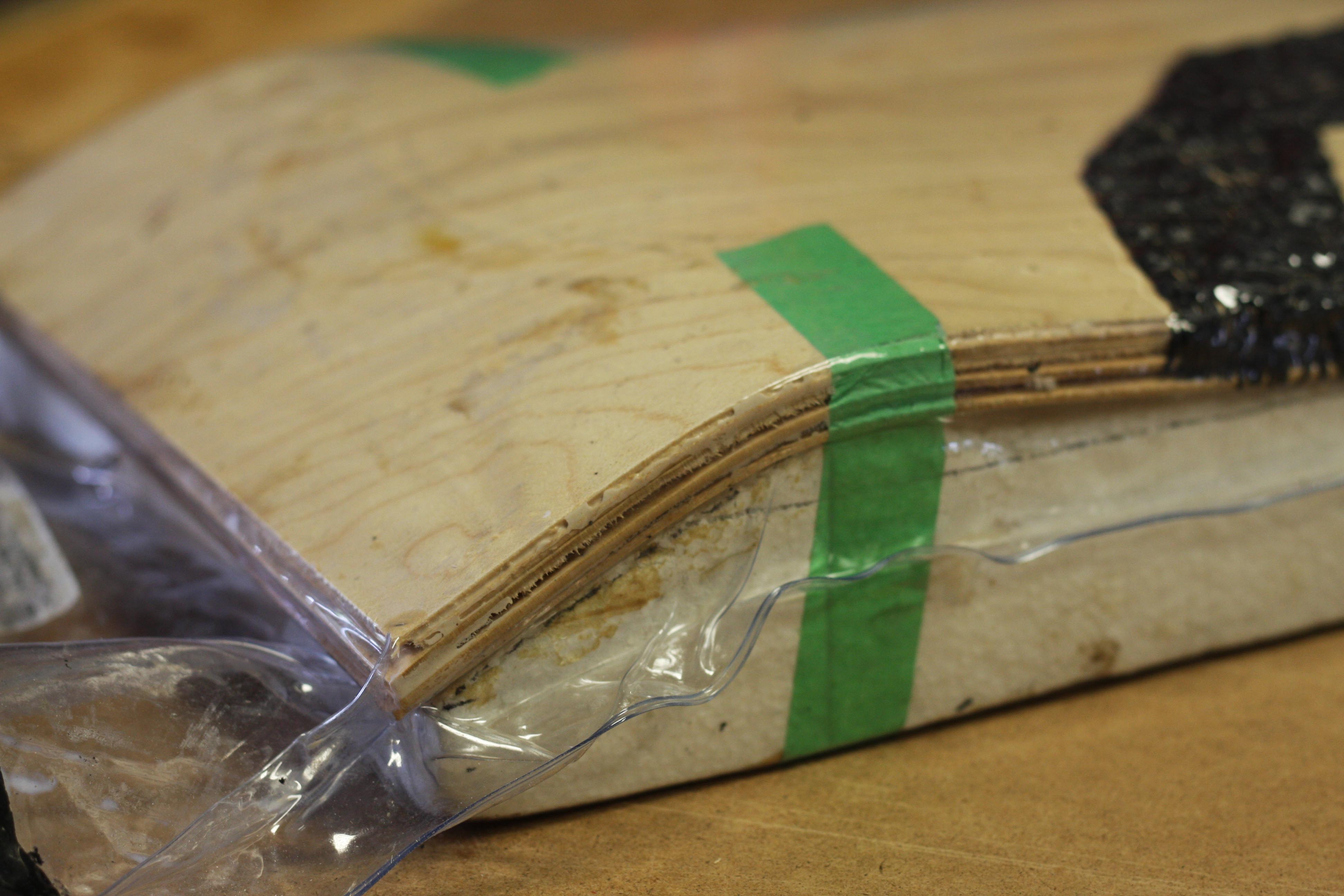 Vacuum Bending Skateboard Veneers