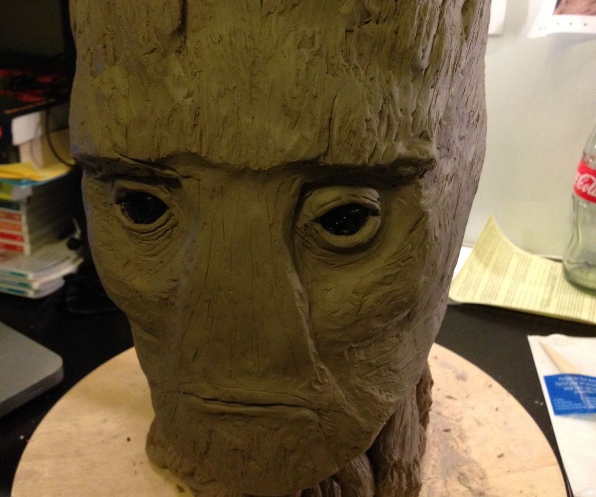 Groot Head Sculpture