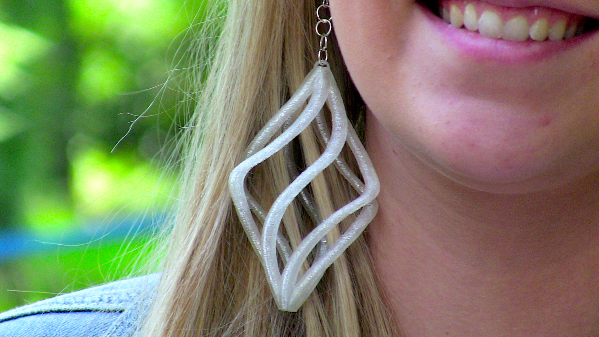 3D Printed Spiral Earrings