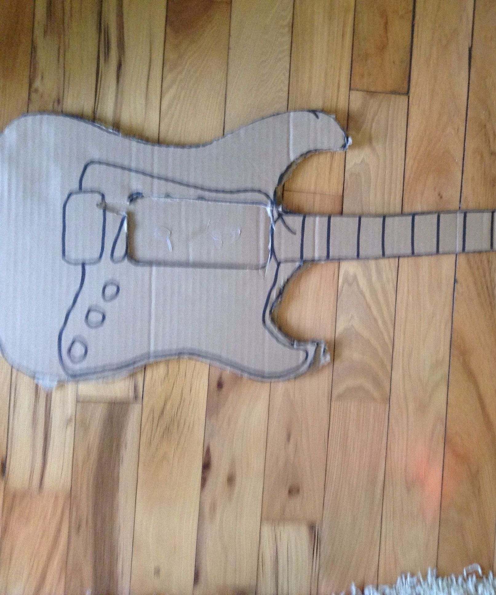 DIY 5$ Cardboard Electric Guitar