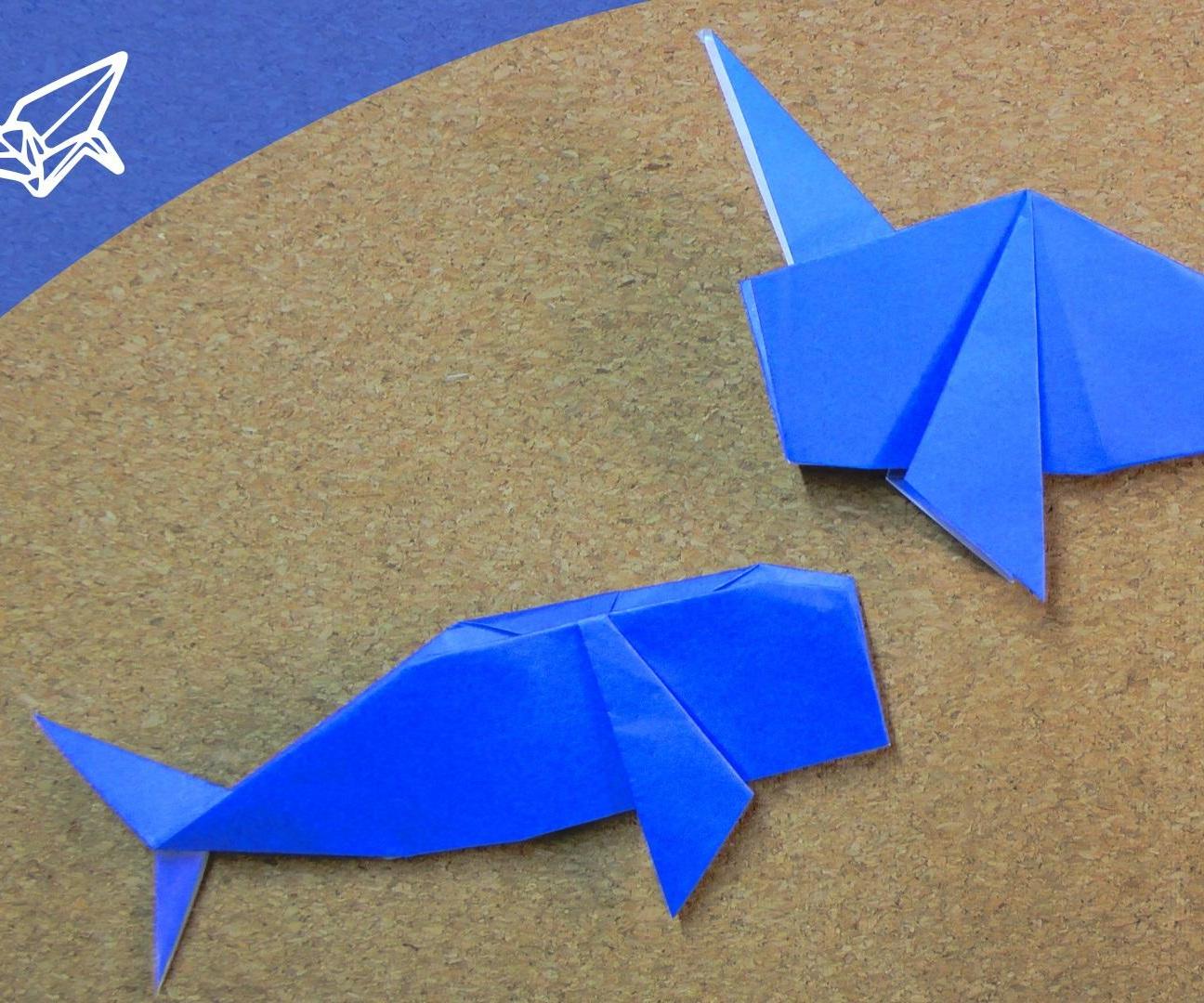 Easy Origami Whale