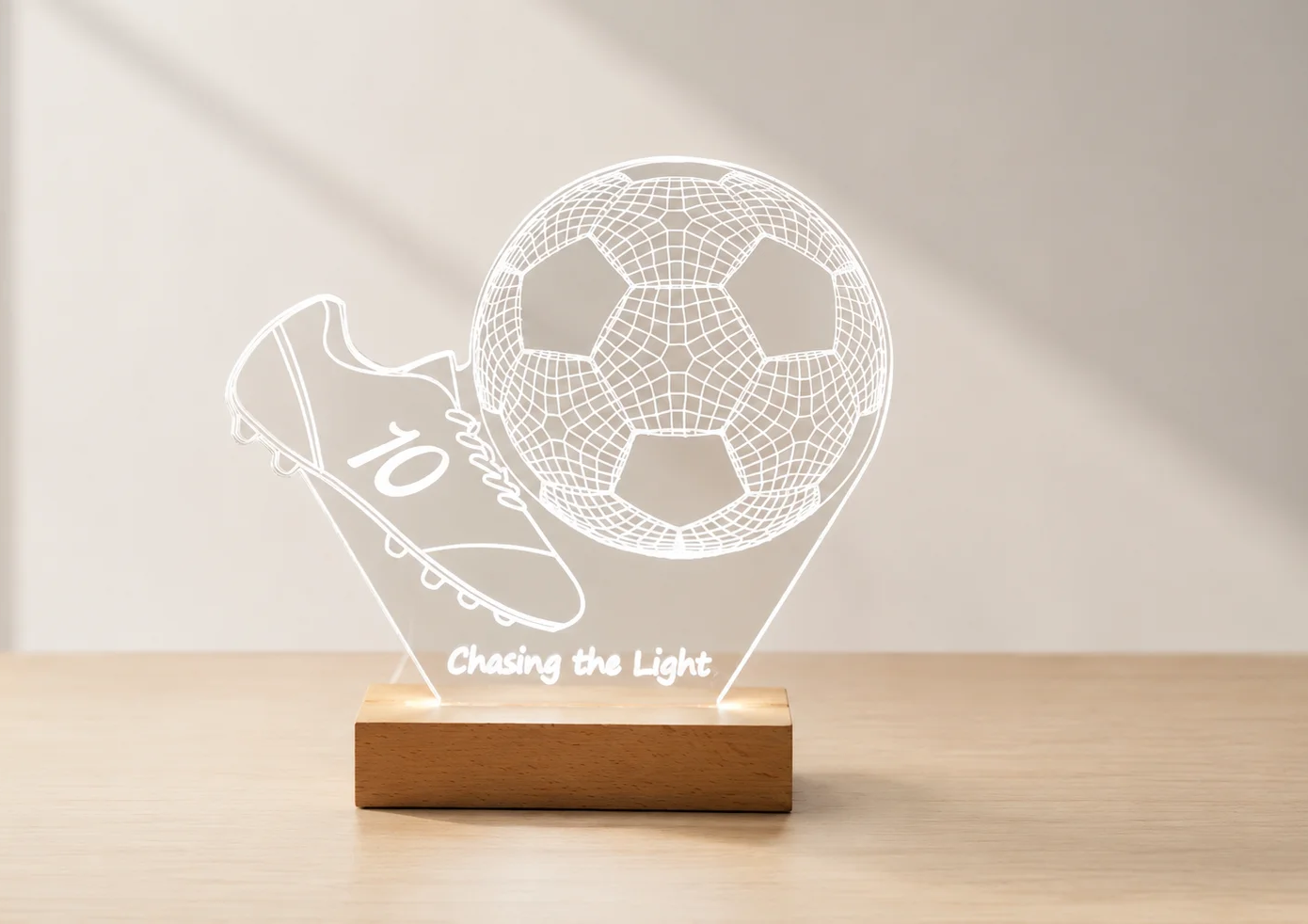 How to Laser Cut a Soccer Night Light Step by Step Tutorial