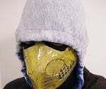 Mortal Kombat Scorpion Mask - Cardboard Box Cosplay