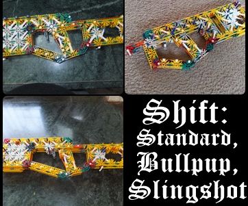 Shift: Standard Pin, Bullpup, and Slingshot.