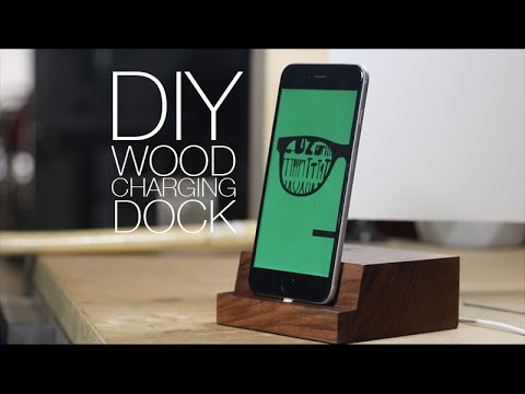 &amp;rArr; DIY Wooden iPhone Charging Dock