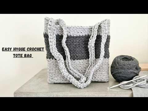 Easy Hygge Crochet Tote Bag with Tshirt Yarn Part Of The Fantastical BagtastiCAL 2026 with CAL Centr