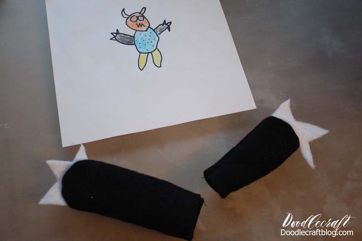turn child's artwork drawing into a custom made plush stuffed toy easy diy fleece soft toy make sew with voice recorder recording  (2).JPG