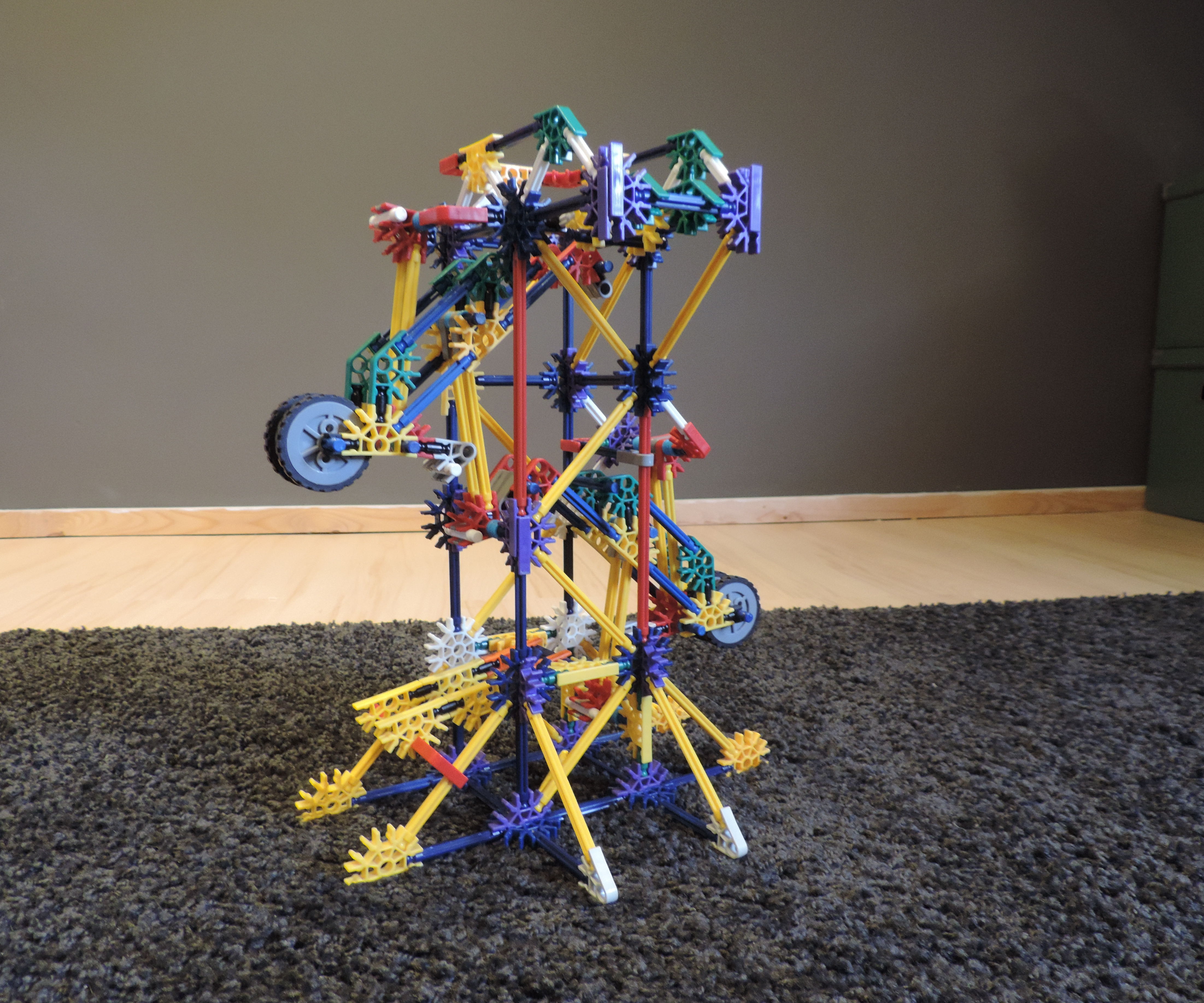 Knex Ball Machine Element: No-axle Arm Drop