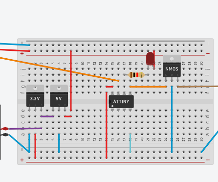 Control Line Timer | Digispark Attiny85 TINKERCAD