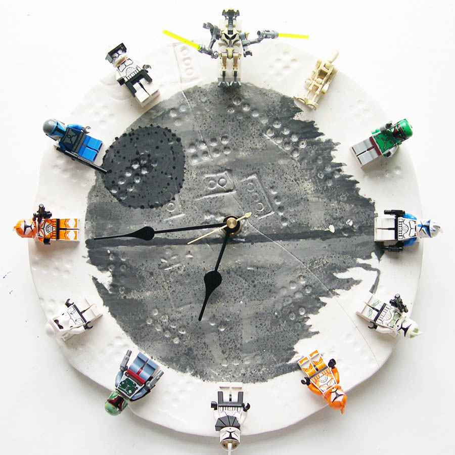 My Son's Interchangeable Lego Star Wars Clock