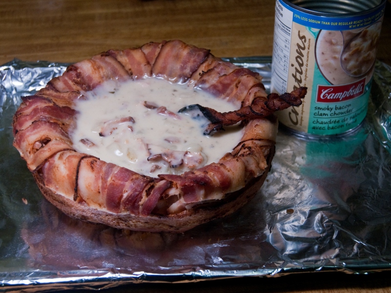 Make a Bacon Soup Bowl