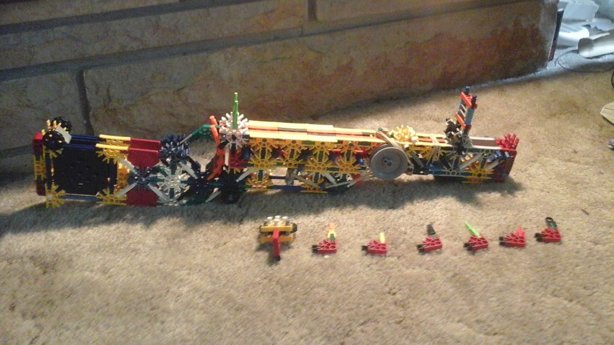 The Rail Shot Rifle, a Knex Break-action Railgun/shotgun preview