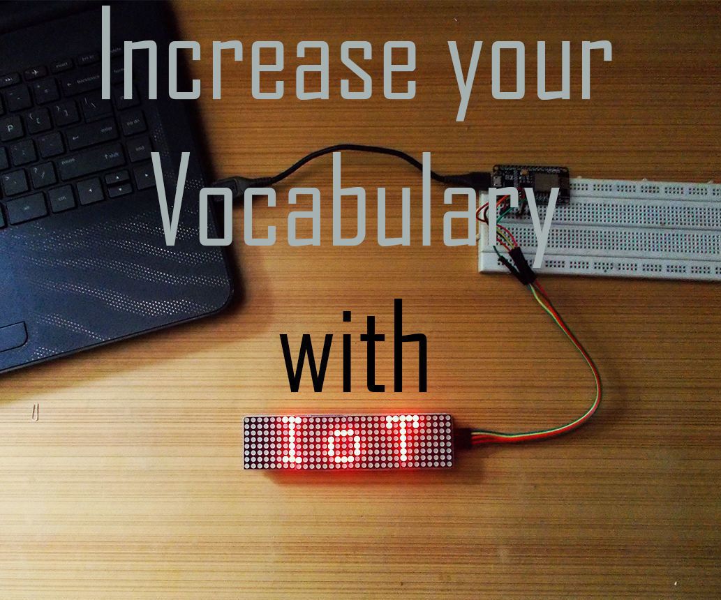 Word of the Day Display With IoT
