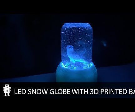 LED Mason Jar Snow Globe 