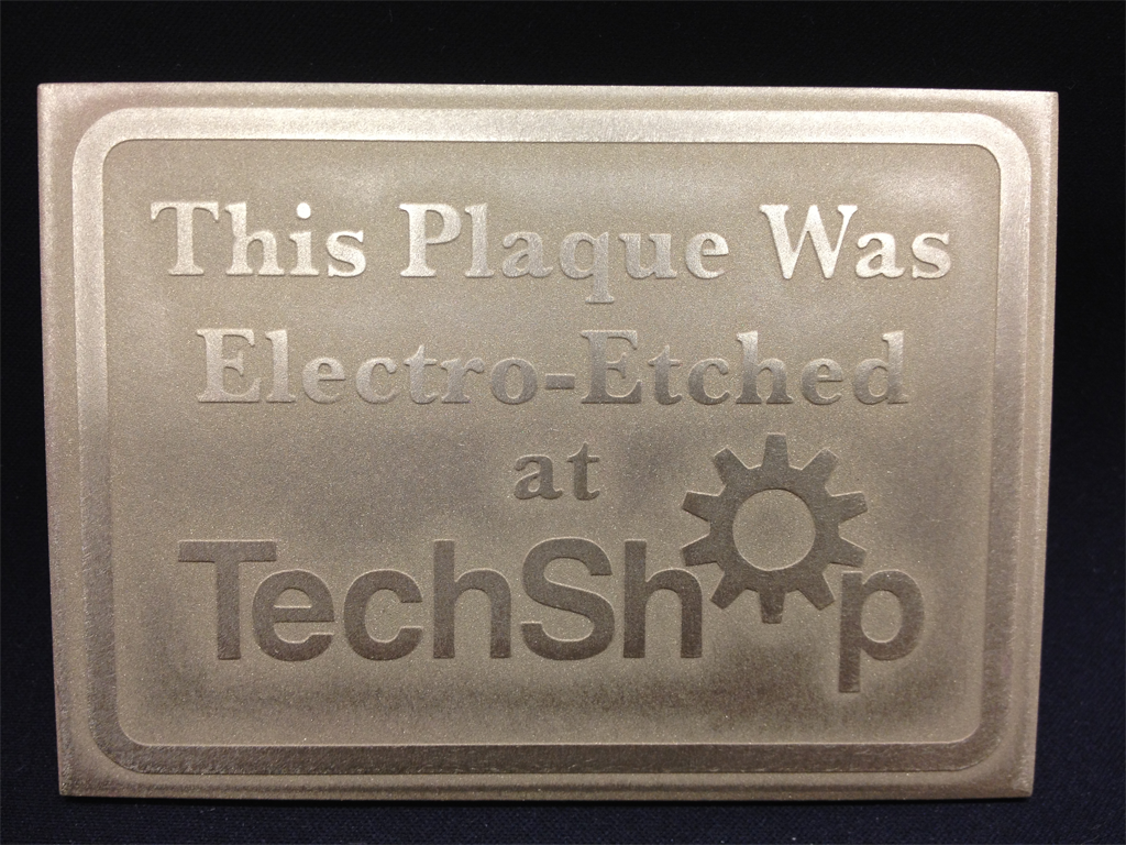 How to Electro-Etch a Solid Metal Plaque