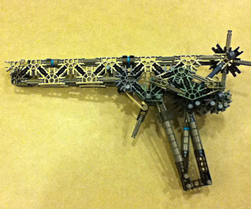 How to Make a K'NEX Semi-Automatic Rubber Band Pistol