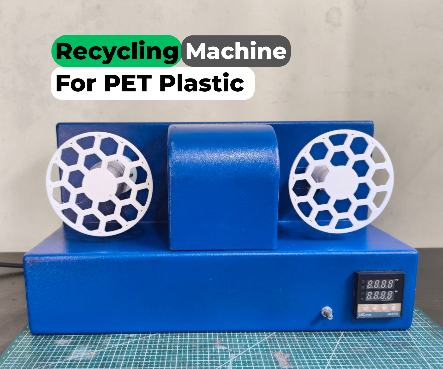 RePoly : a Machine to Recycle Polythelene Plastic Bottles Into 3d Printable Filament