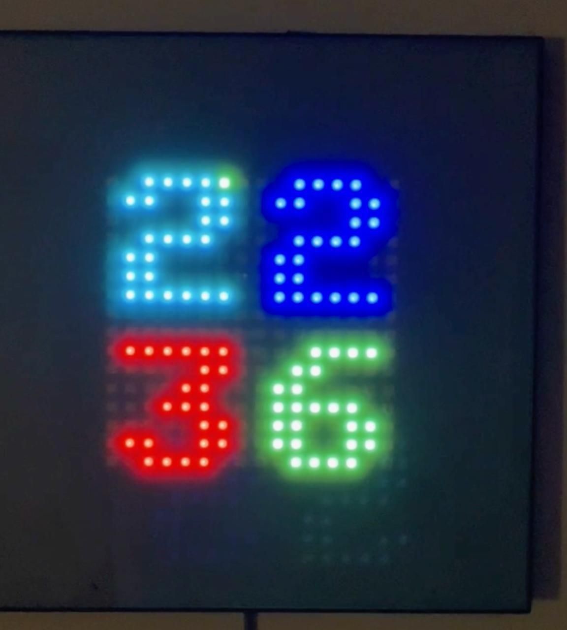 Color Changing Hue Clock