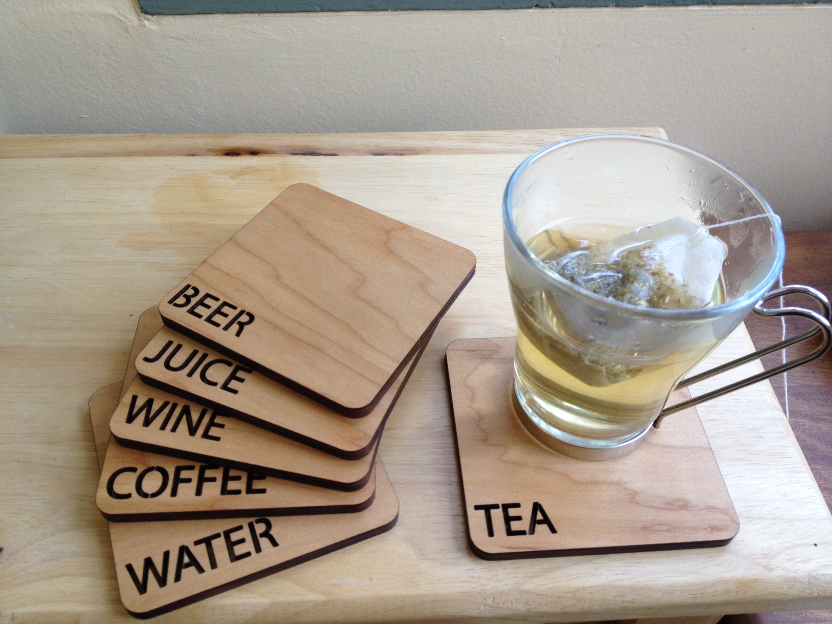 Laser Cut Beverage Coasters