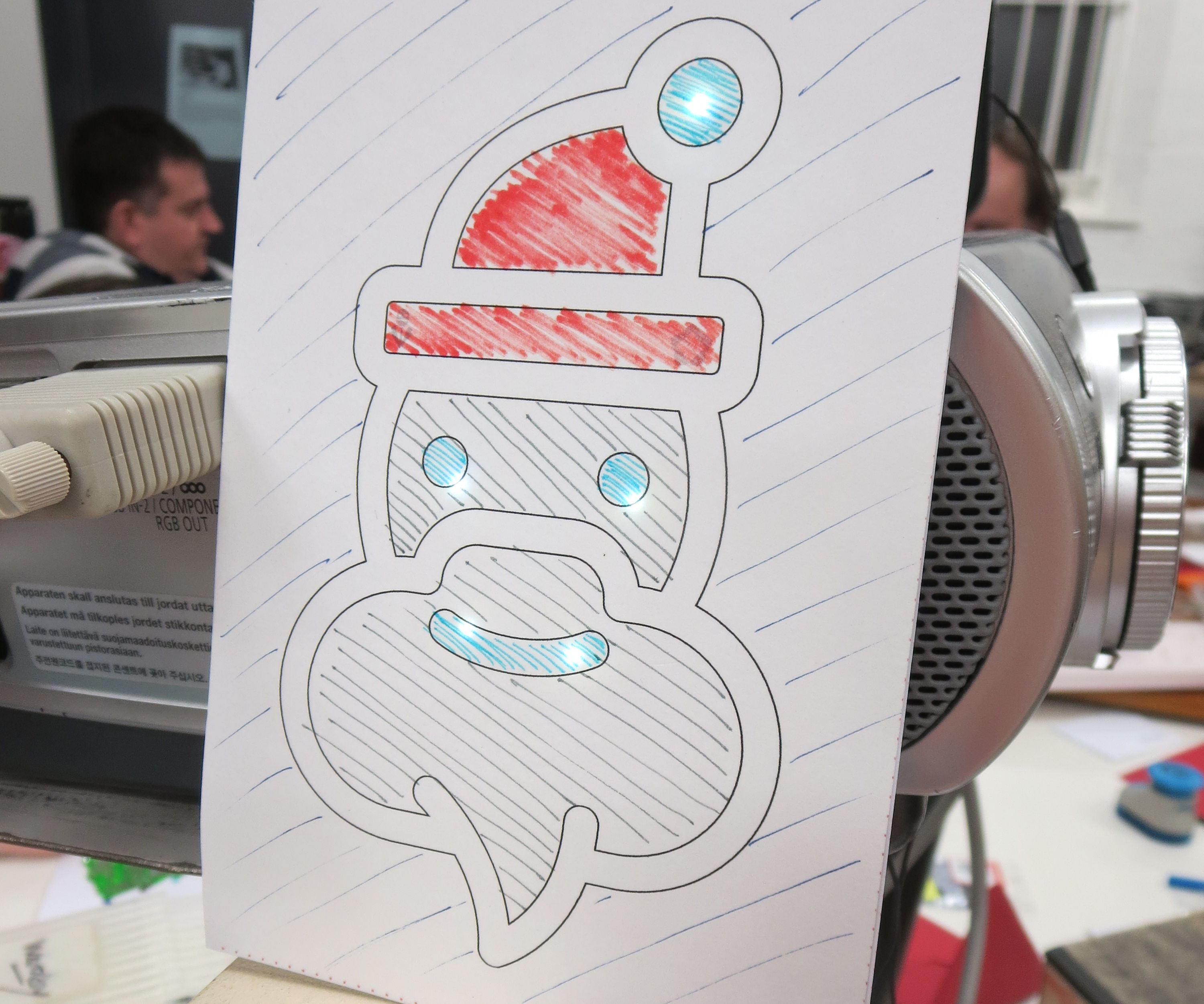 Making Chibitronics Electronic Christmas Cards With LED's