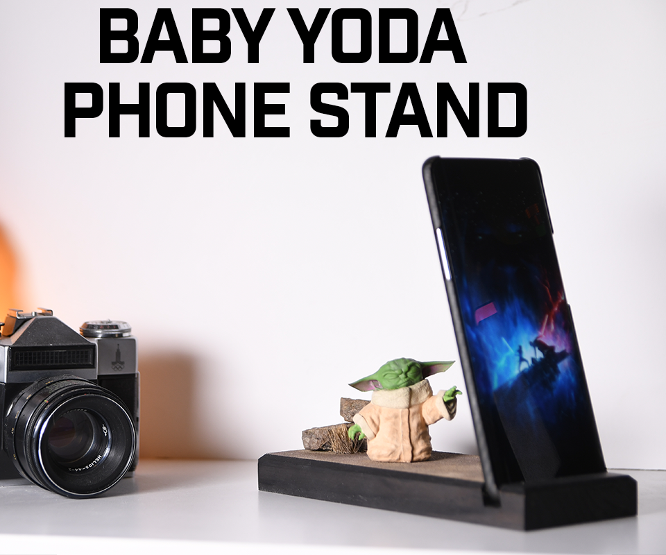 Baby Yoda Phone Stand (from the Mandalorian)