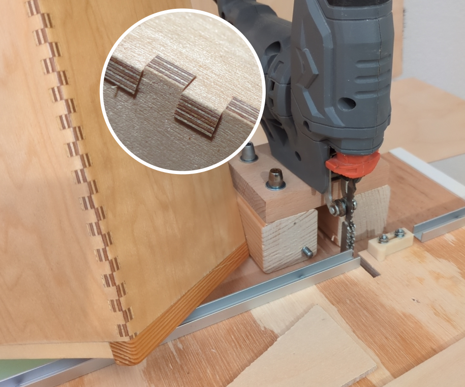 DIY Jigsaw-Based Box Joint (Finger Joint) Machine