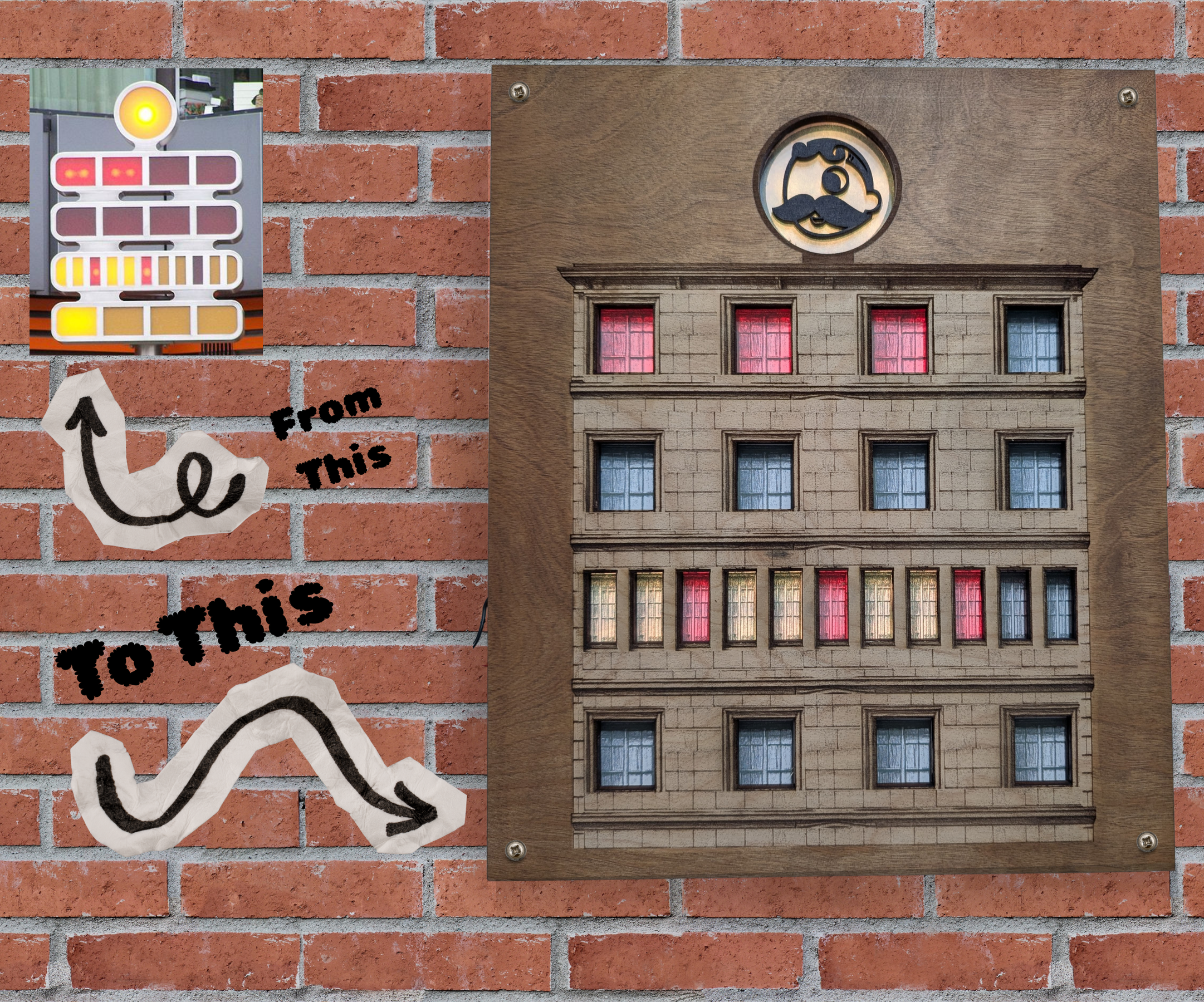 The Brownstone Clock — a Modern Take on the Berlin Set Theory Clock